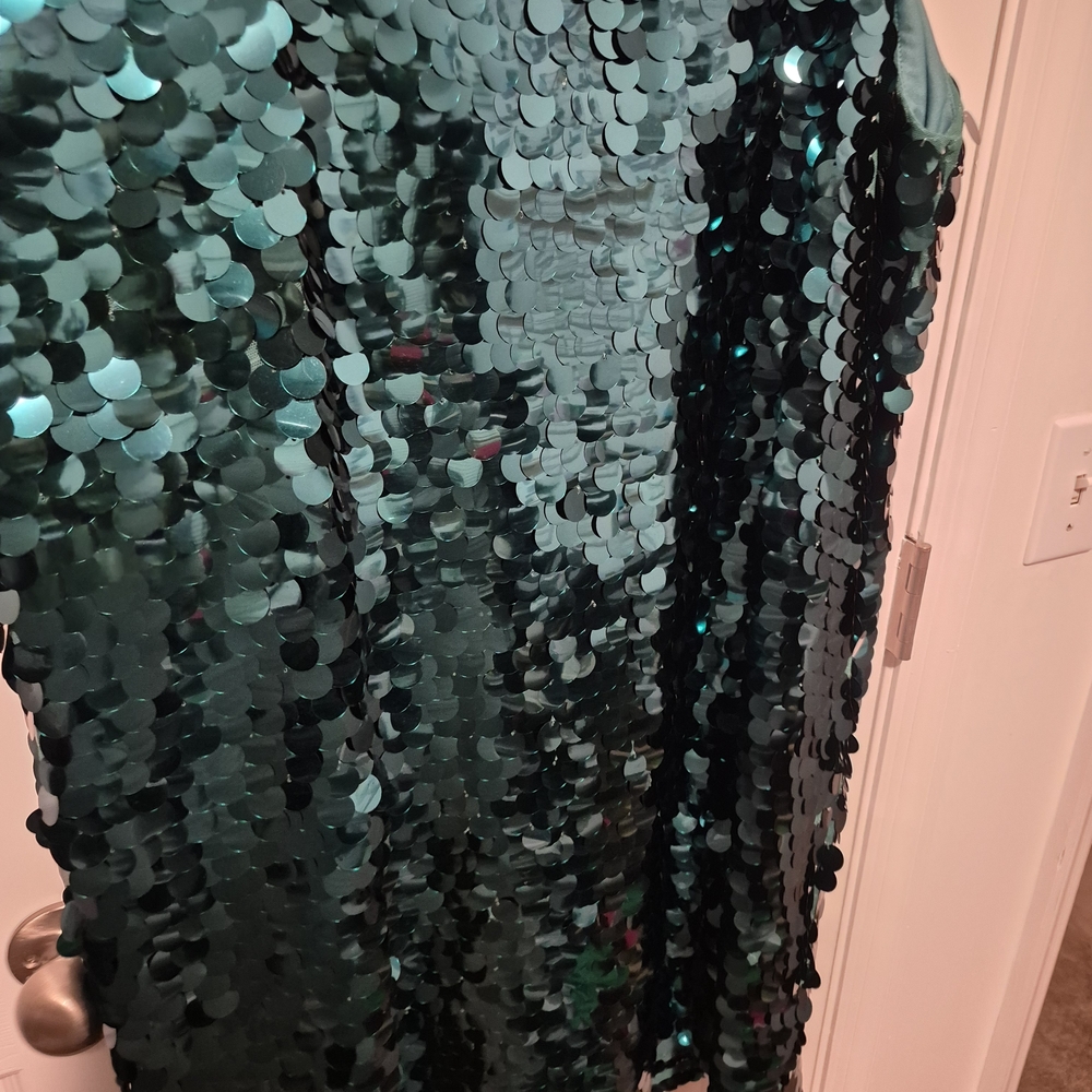 a new day Teal Sequin Skirt - Picture 2 of 4
